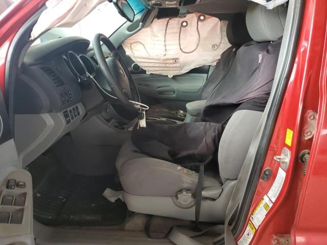 5TELU4ENXAZ684330 - 2010 TOYOTA TACOMA DOUBLE CAB მუქწითელი ფოტო 7
