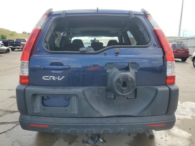 JHLRD78875C053561 - 2005 HONDA CR-V EX BLUE photo 6