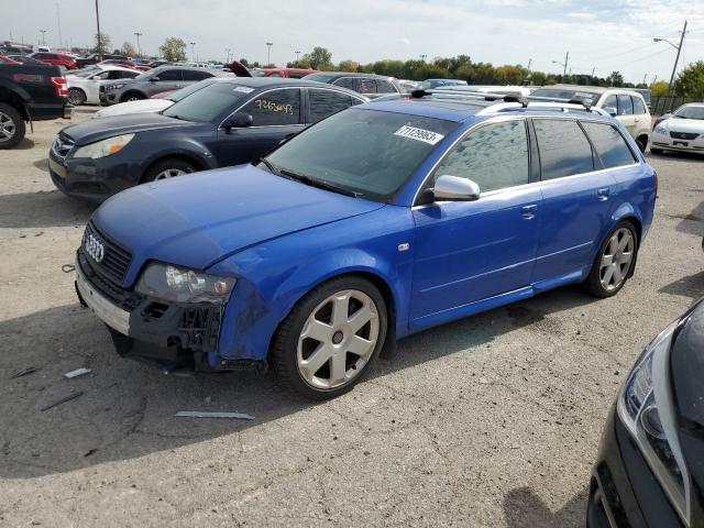 WAUXL68E24A235344 - 2004 AUDI S4 AVANT QUATTRO BLUE photo 1