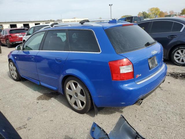 WAUXL68E24A235344 - 2004 AUDI S4 AVANT QUATTRO BLUE photo 2