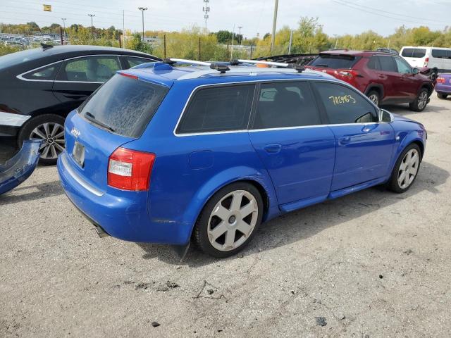 WAUXL68E24A235344 - 2004 AUDI S4 AVANT QUATTRO BLUE photo 3