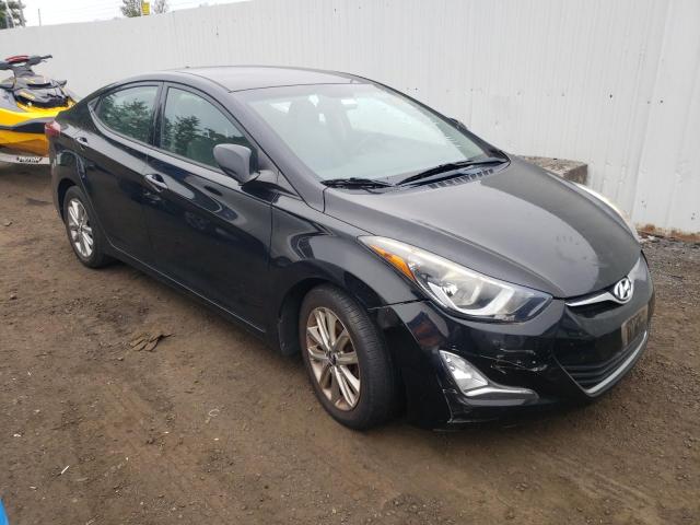 KMHDH4AE4EU058328 - 2014 HYUNDAI ELANTRA SE BLACK photo 4