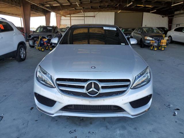 55SWF4KB8FU014316 - 2015 MERCEDES-BENZ C 300 4MATIC SILVER photo 5