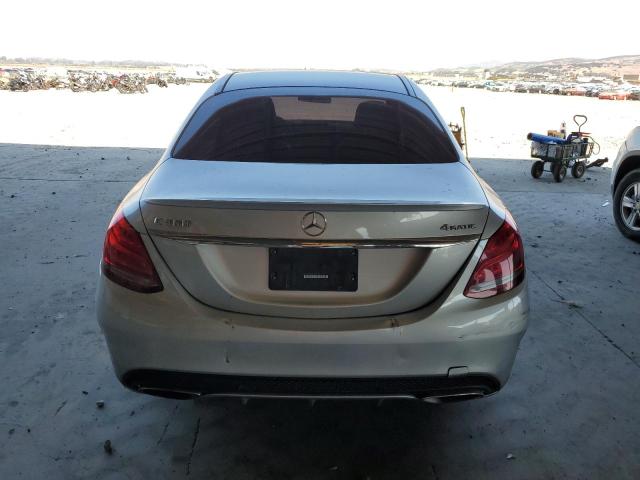 55SWF4KB8FU014316 - 2015 MERCEDES-BENZ C 300 4MATIC SILVER photo 6