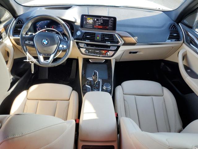 5UXTY5C0XM9D71555 - 2021 BMW X3 XDRIVE30I SILVER photo 8
