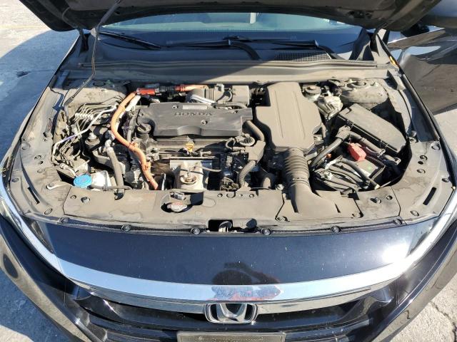 1HGCV3F17KA009762 - 2019 HONDA ACCORD HYBRID BLACK photo 11