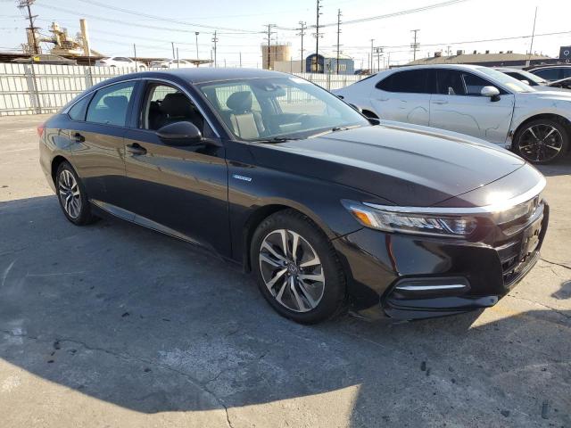 1HGCV3F17KA009762 - 2019 HONDA ACCORD HYBRID BLACK photo 4