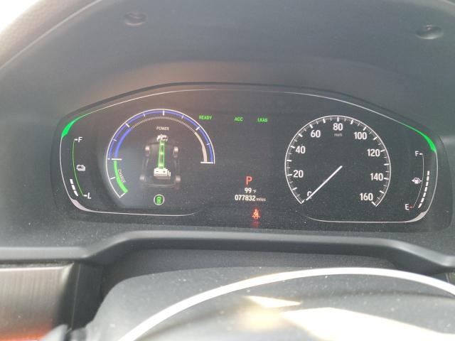 1HGCV3F17KA009762 - 2019 HONDA ACCORD HYBRID BLACK photo 9
