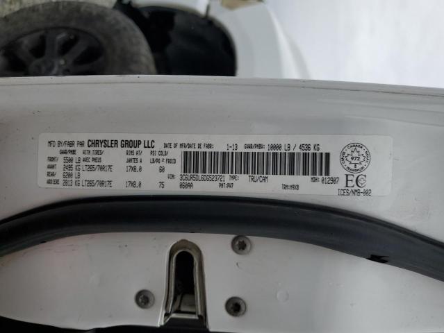 3C6UR5DL6DG523721 - 2013 RAM 2500 SLT WHITE photo 12