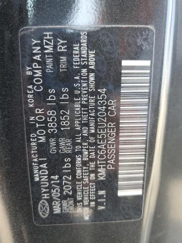 KMHTC6AE5EU204354 - 2014 HYUNDAI VELOSTER TURBO 黑色 照片 12