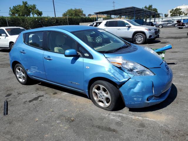 JN1AZ0CP2CT017312 - 2012 NISSAN LEAF SV BLUE photo 4