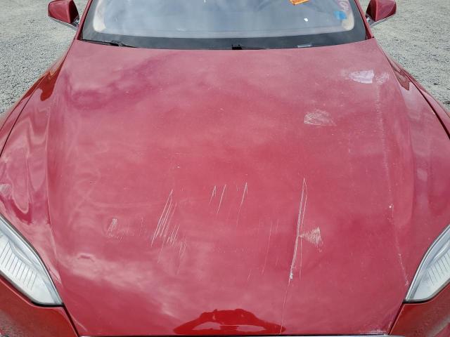 5YJSA1H16EFP28603 - 2014 TESLA MODEL S Կարմիր լուսանկար 11