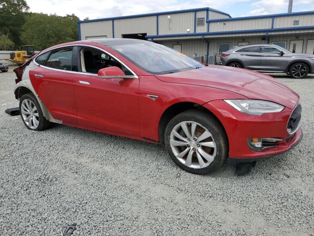 5YJSA1H16EFP28603 - 2014 TESLA MODEL S Կարմիր լուսանկար 4