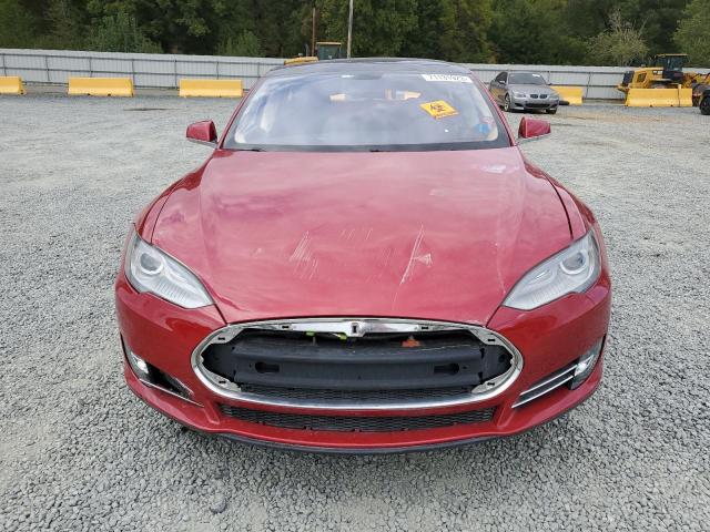 5YJSA1H16EFP28603 - 2014 TESLA MODEL S Կարմիր լուսանկար 5