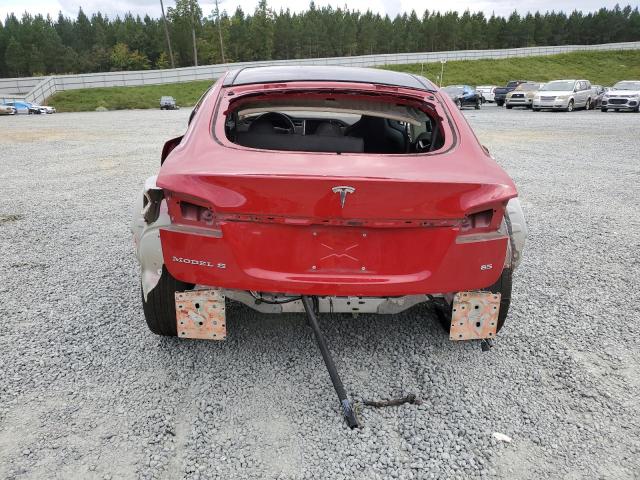 5YJSA1H16EFP28603 - 2014 TESLA MODEL S Կարմիր լուսանկար 6