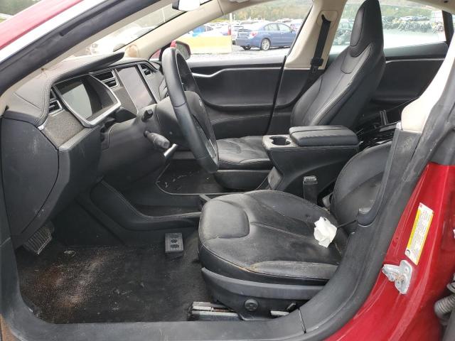 5YJSA1H16EFP28603 - 2014 TESLA MODEL S Կարմիր լուսանկար 7