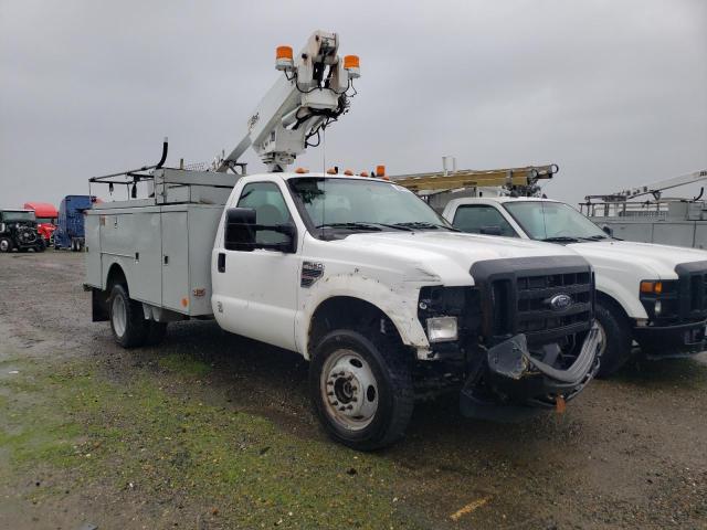 1FD4F47Y78EC32446 - 2008 FORD F450 SUPER DUTY WHITE photo 4