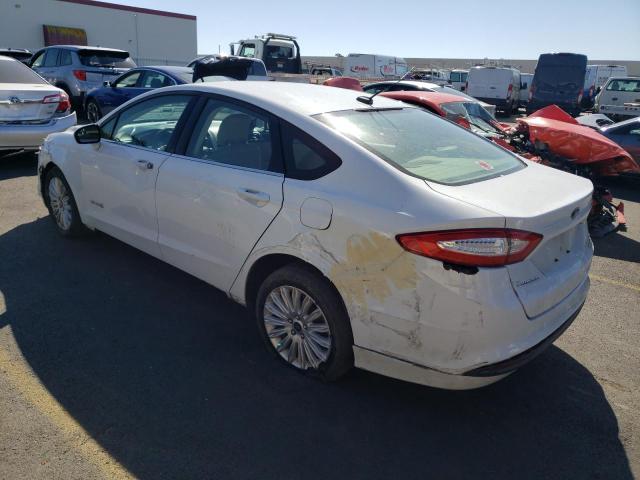 3FA6P0LU8DR184474 - 2013 FORD FUSION SE HYBRID WHITE photo 2