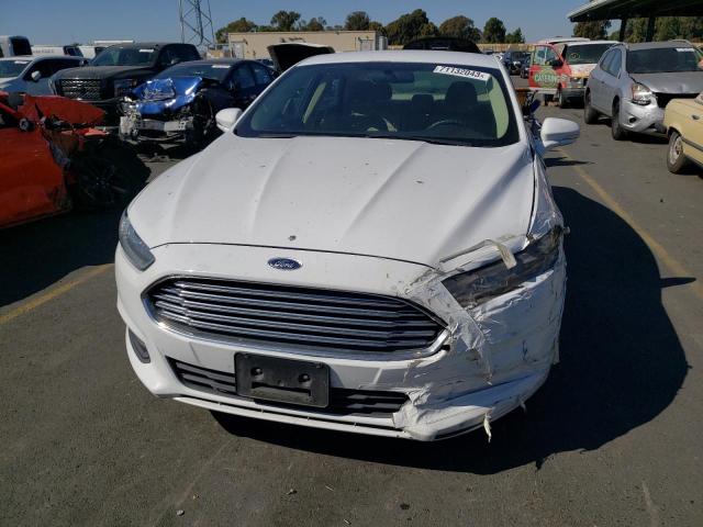 3FA6P0LU8DR184474 - 2013 FORD FUSION SE HYBRID WHITE photo 5