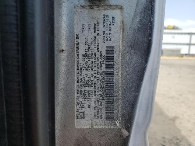 5TEWN72N43Z191021 - 2003 TOYOTA TACOMA XTRACAB 白色 照片 12