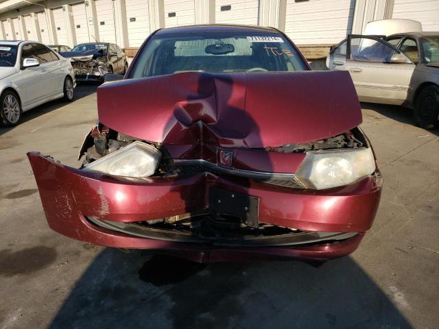1G8AJ52F03Z196287 - 2003 SATURN ION LEVEL 2 BURGUNDY photo 5