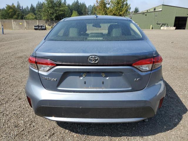 JTDEPMAE5NJ230041 - 2022 TOYOTA COROLLA LE BLUE photo 6