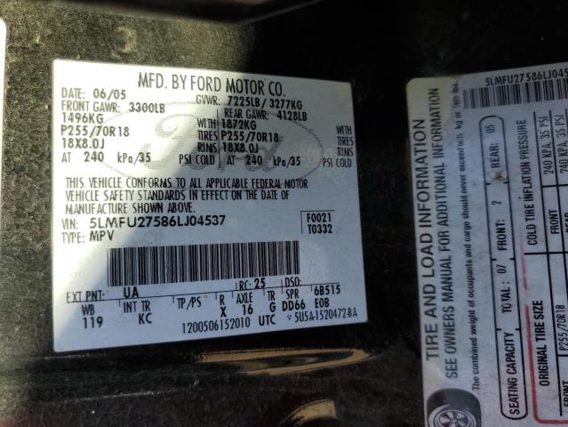 5LMFU27586LJ04537 - 2006 LINCOLN NAVIGATOR 黑色 照片 13