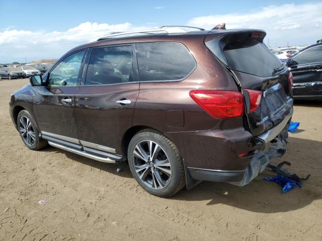 5N1DR2DM3LC629167 - 2020 NISSAN PATHFINDER PLATINUM BROWN photo 2