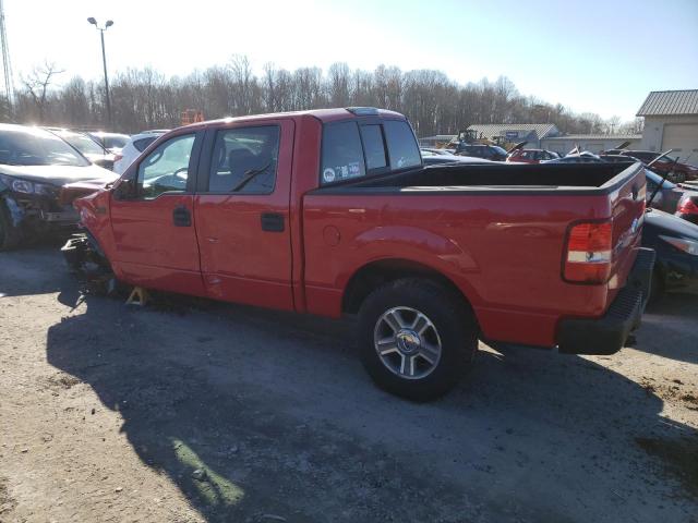 1FTRW12W87FB88402 - 2007 FORD F150 SUPERCREW RED photo 2