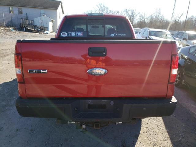 1FTRW12W87FB88402 - 2007 FORD F150 SUPERCREW RED photo 6