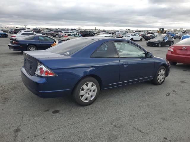 1HGEM22902L081859 - 2002 HONDA CIVIC EX 蓝色 照片 3