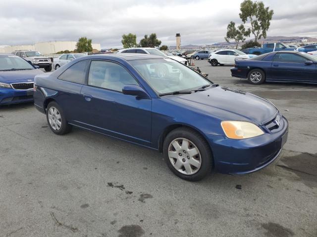 1HGEM22902L081859 - 2002 HONDA CIVIC EX 蓝色 照片 4