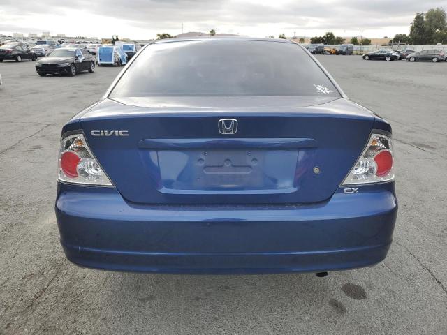 1HGEM22902L081859 - 2002 HONDA CIVIC EX 蓝色 照片 6