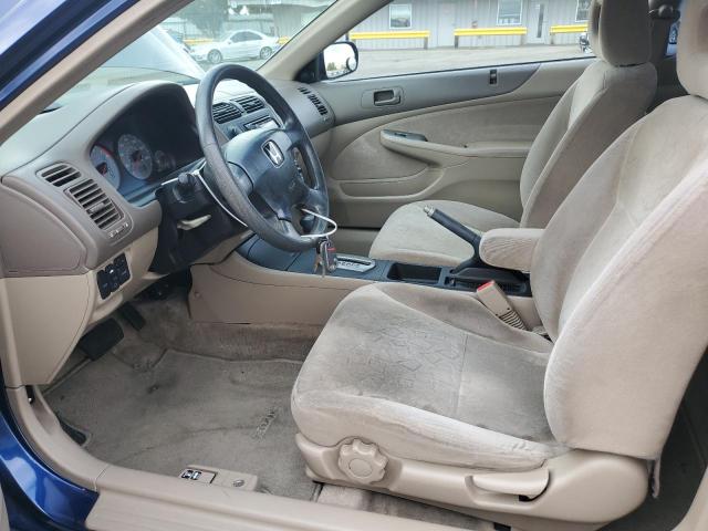 1HGEM22902L081859 - 2002 HONDA CIVIC EX 蓝色 照片 7