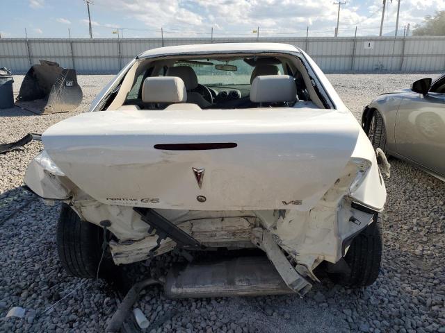 1G2ZG528754114245 - 2005 PONTIAC G6 WHITE photo 6