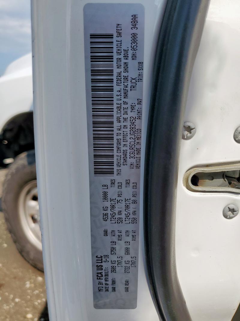 3C6UR5CL2JG283452 - 2018 RAM 2500 ST WHITE photo 13