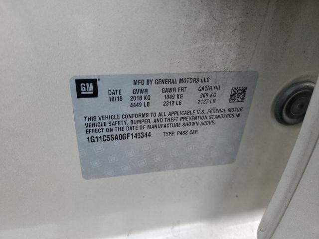 1G11C5SA0GF145344 - 2016 CHEVROLET MALIBU LIM LT 米色 照片 12