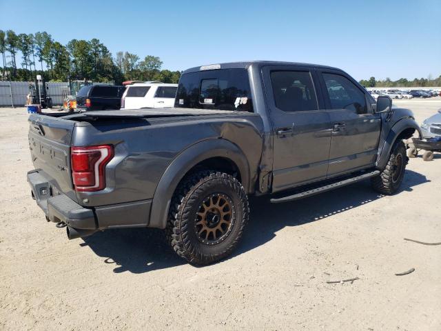 1FTFW1RG8JFD93811 - 2018 FORD F150 RAPTOR GRAY photo 3