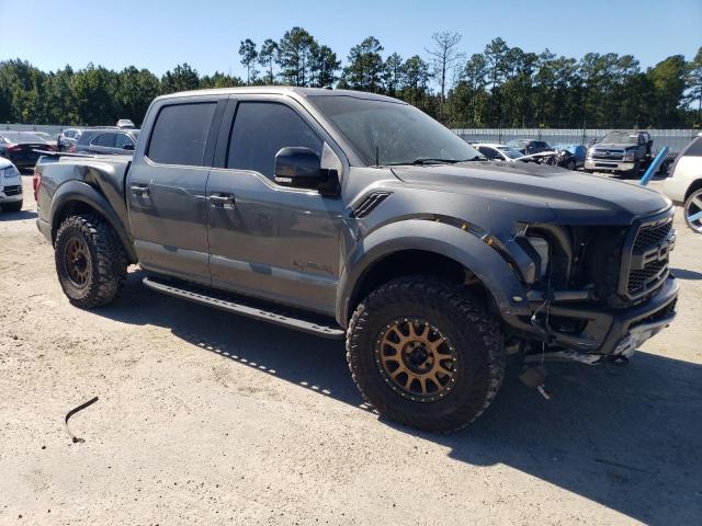 1FTFW1RG8JFD93811 - 2018 FORD F150 RAPTOR GRAY photo 4