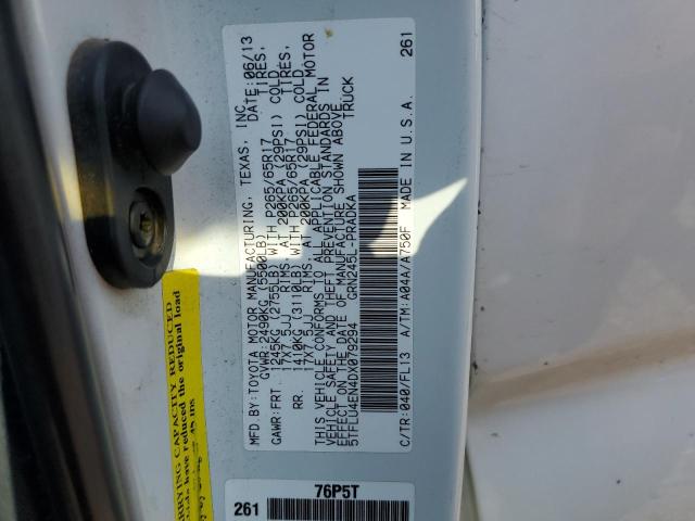 5TFLU4EN4DX079294 - 2013 TOYOTA TACOMA DOUBLE CAB Ağ foto 12