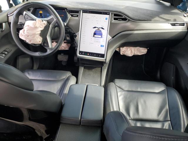 5YJXCBE21HF040175 - 2017 TESLA MODEL X BLUE photo 8