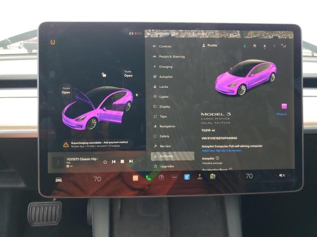 5YJ3E1EB7MF049640 - 2021 TESLA MODEL 3 Ağ foto 9
