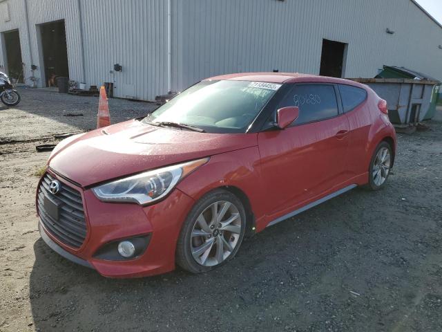 KMHTC6AE5FU221771 - 2015 HYUNDAI VELOSTER TURBO RED photo 1