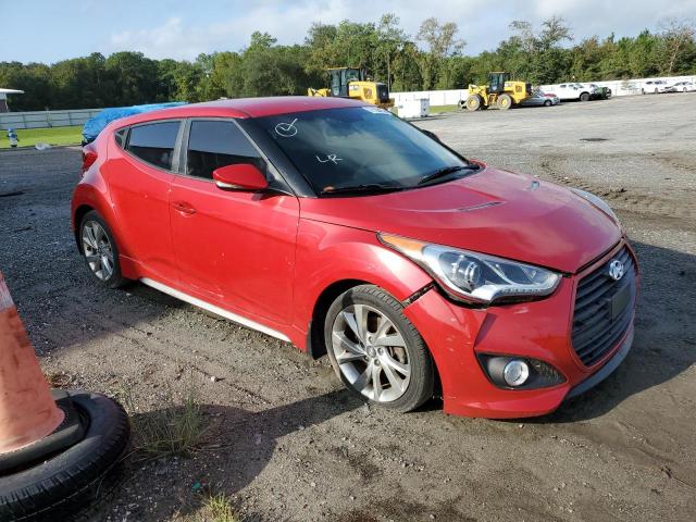 KMHTC6AE5FU221771 - 2015 HYUNDAI VELOSTER TURBO RED photo 4