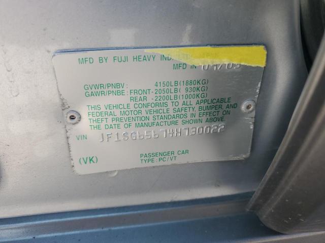 JF1SG65674H730022 - 2004 SUBARU FORESTER 2.5XS Gümüş fotoğraf 13