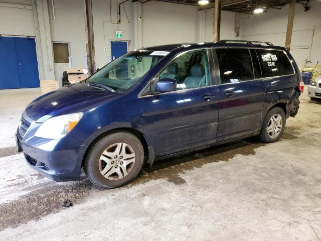 5FNRL38725B505273 - 2005 HONDA ODYSSEY EXL BLUE photo 1