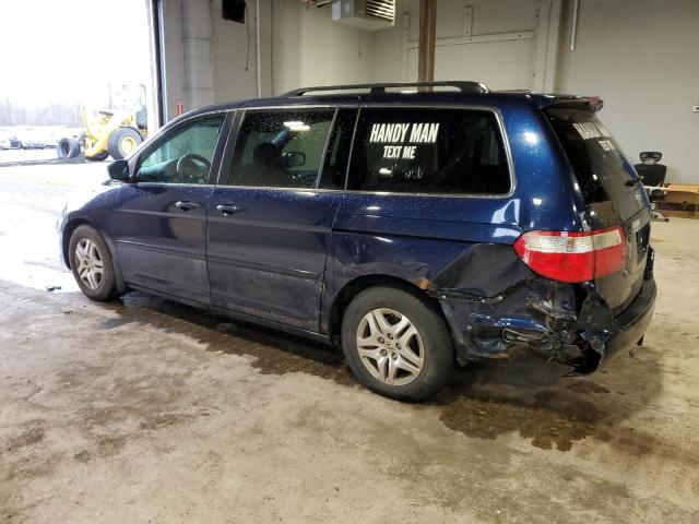 5FNRL38725B505273 - 2005 HONDA ODYSSEY EXL BLUE photo 2