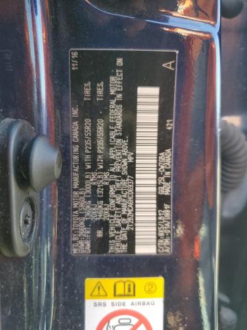 2T2BZMCA6HC069377 - 2017 LEXUS RX 350 BASE BLUE photo 12