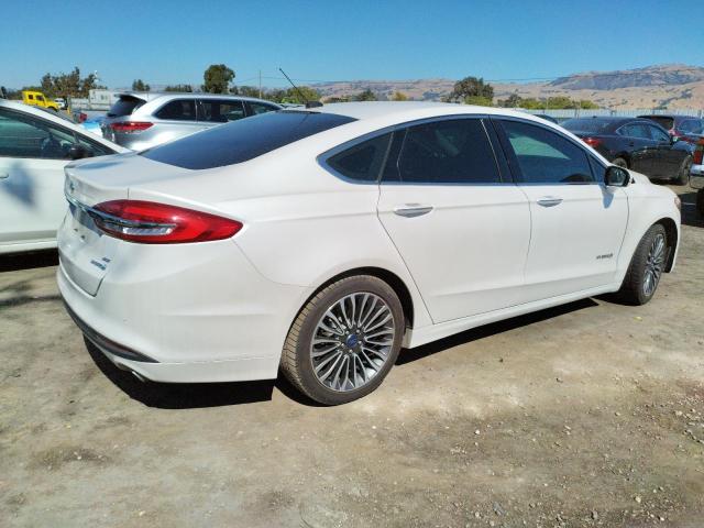 3FA6P0LU9HR142451 - 2017 FORD FUSION SE HYBRID WHITE photo 3