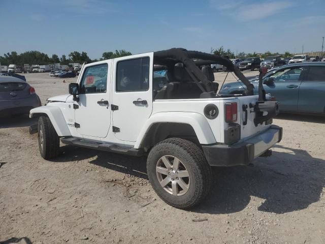 1C4BJWEG4DL609630 - 2013 JEEP WRANGLER UNLIMITED SAHARA WHITE photo 2